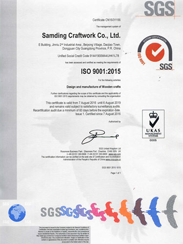 ISO Certificate